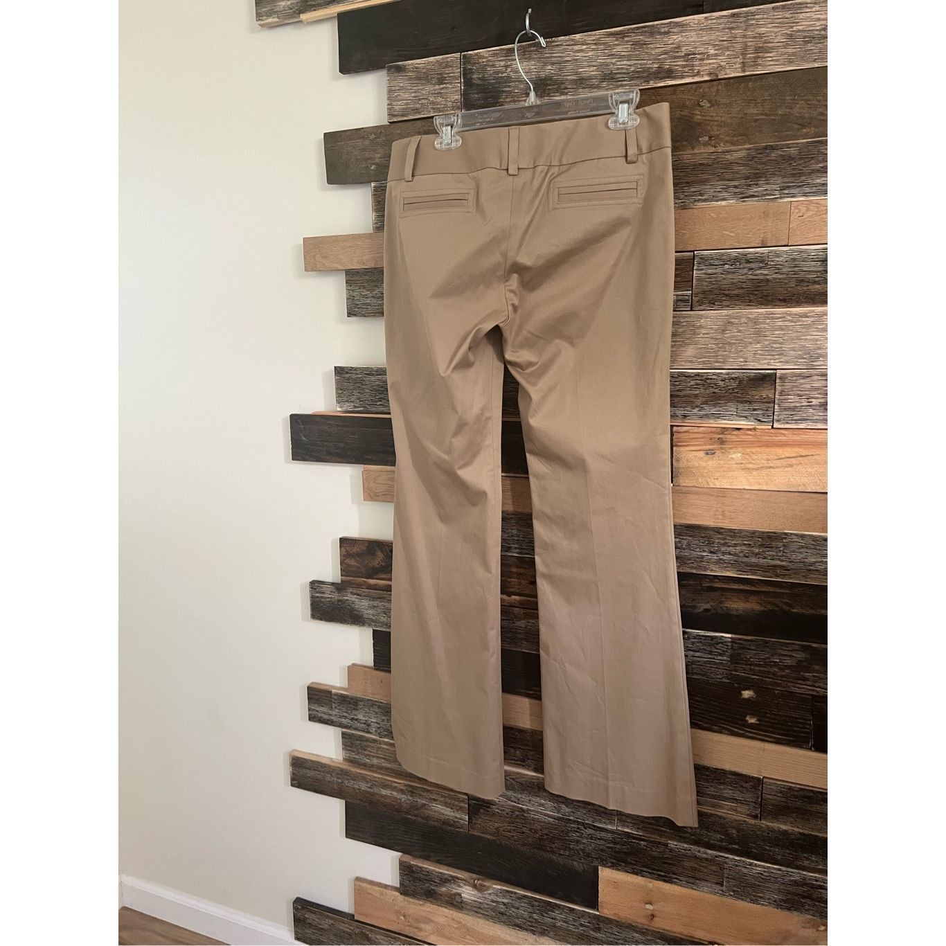 Theory THEORY Low-Rise Beige Cotton Twill Flare Leg Pants w/ Pocket Size 34" / US 12 / IT 48 - 2 Thumbnail