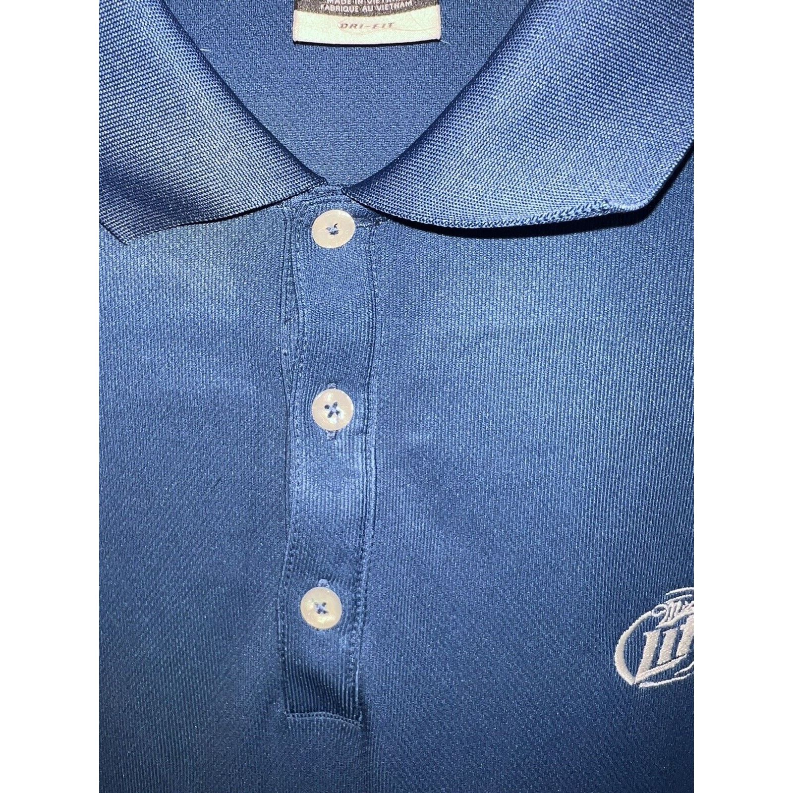 Nike Nike Dri-Fit Polo Shirt Miller Lite Golf Blue Mens Large Size US L / EU 52-54 / 3 - 5 Thumbnail