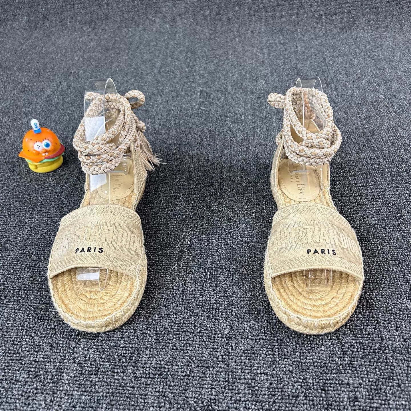 Dior Dior Women's Woven Straw Logo Sandals 36 EU Size US 5.5 / IT 35.5 - 2 Thumbnail