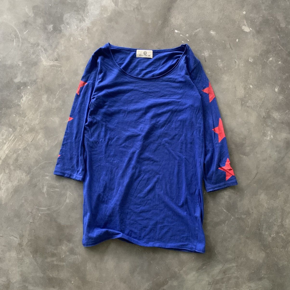 Japanese Brand WORLD WIDE LOVE LONGSLEEVE TSHIRT Size M / US 6-8 / IT 42-44 - 1 Thumbnail