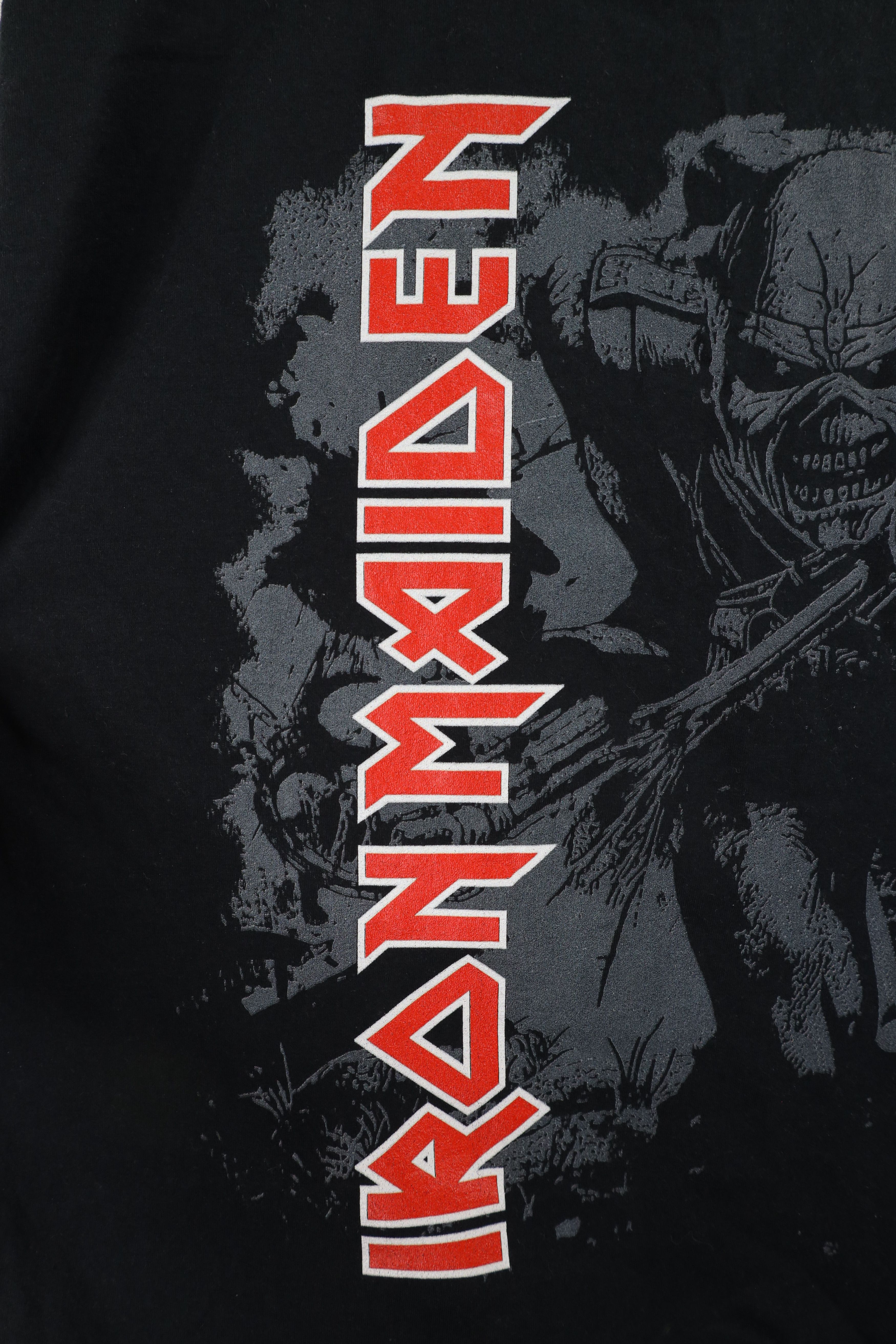 Vintage Retro Spell Out Iron Maiden Band Short Sleeve T-Shirt Black Size US L / EU 52-54 / 3 - 5 Thumbnail