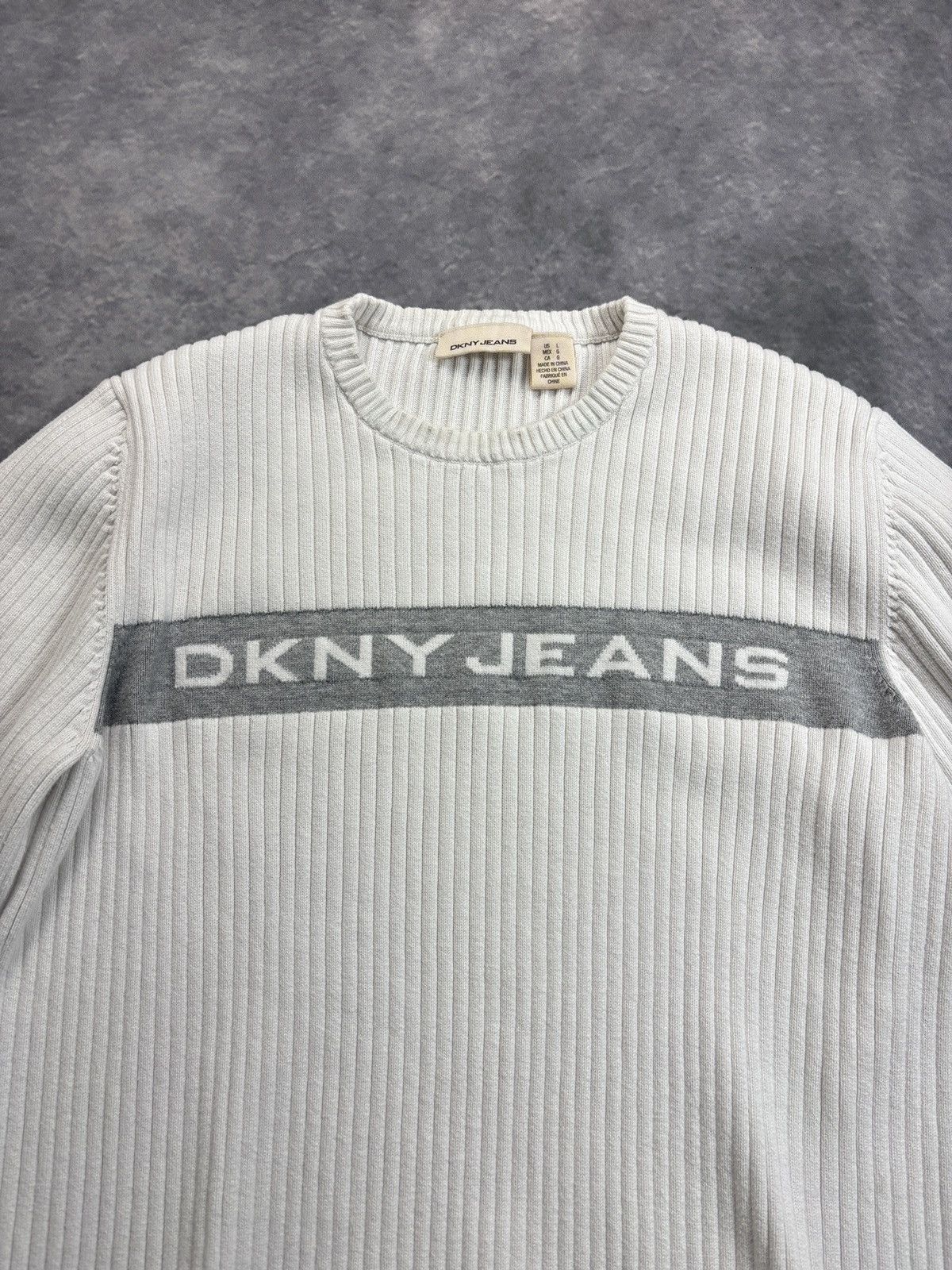 DKNY × Donna Karan × Vintage Vintage DKNY Longsleeve Shirt 1990s Donna Karan New York 00s Size US L / EU 52-54 / 3 - 4 Thumbnail