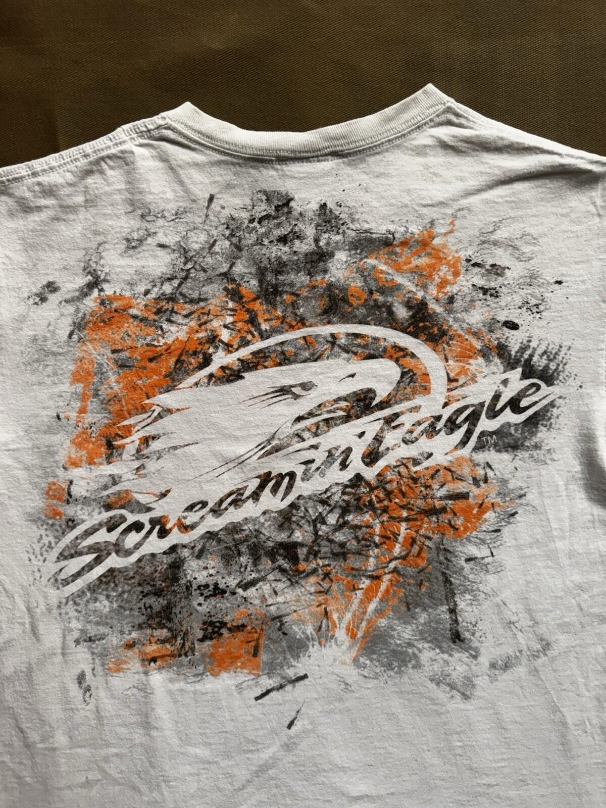 Harley Davidson Vintage 90s Y2K Harley-Davidson Screamin' Eagle T-Shirt M Size ONE SIZE - 4 Thumbnail