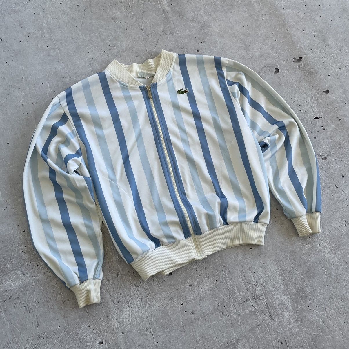 Lacoste × Vintage 🔥rare🔥Vintage Lacoste Chemise Stripe Track Jacket Size US XS / EU 42 / 0 - 2 Thumbnail