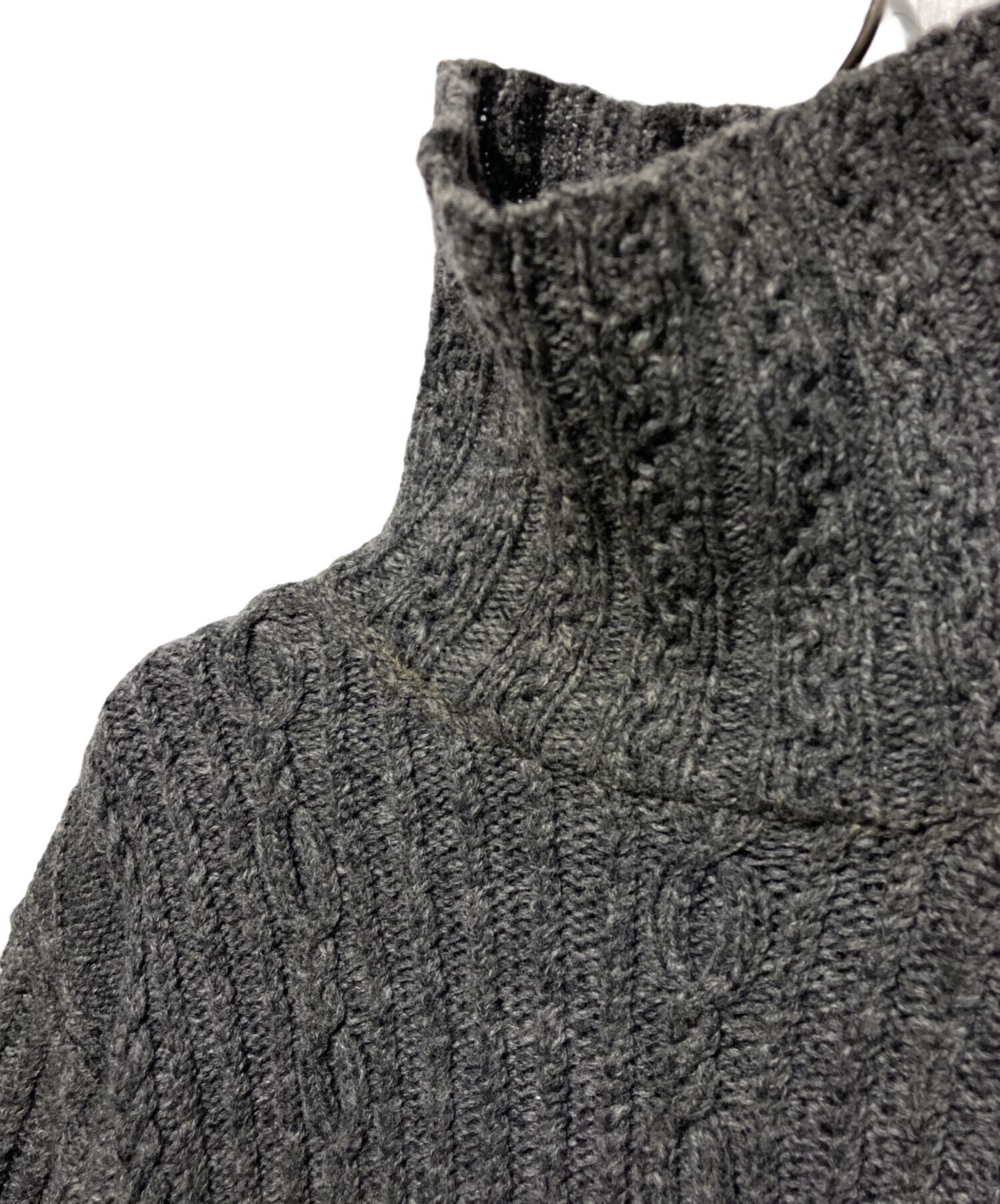 Yohji Yamamoto Yohji Yamamoto pour homme Turtleneck Cable Knit Size US M / EU 48-50 / 2 - 6 Thumbnail