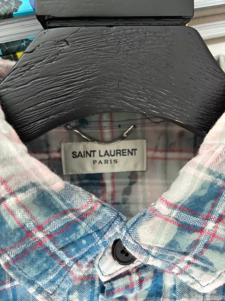 Saint Laurent Paris Saint Laurent Paris Saint Laurent Blue and White Shirt-250 Size US L / EU 52-54 / 3 - 3 Thumbnail