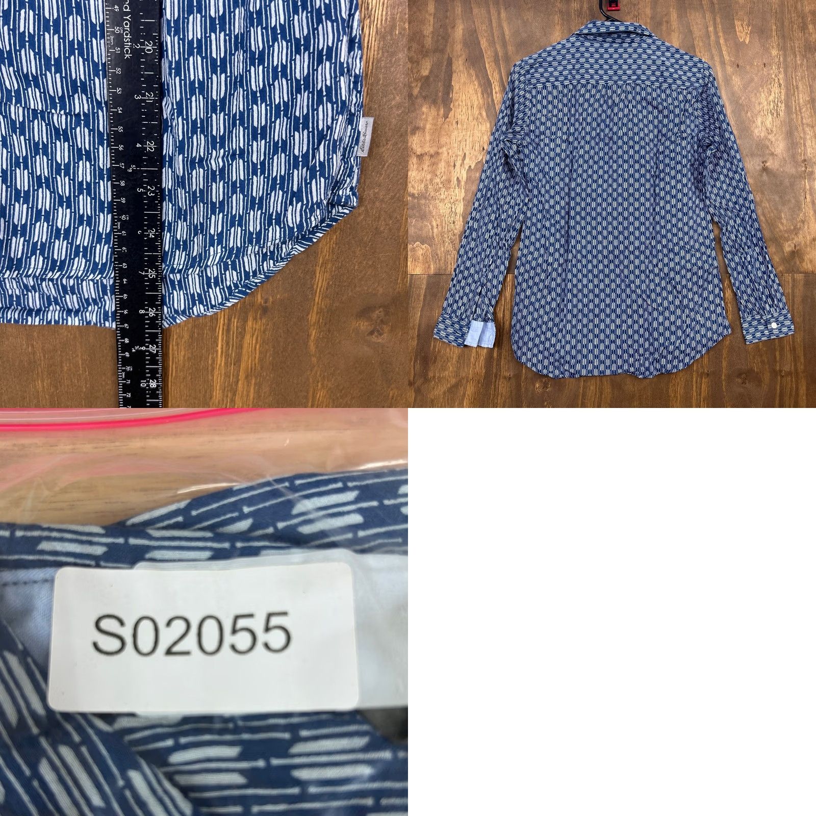Eddie Bauer Eddie Bauer Womens Shirt Blue White Pattern Collared Thin Button Down Small Size S / US 4 / IT 40 - 8 Thumbnail