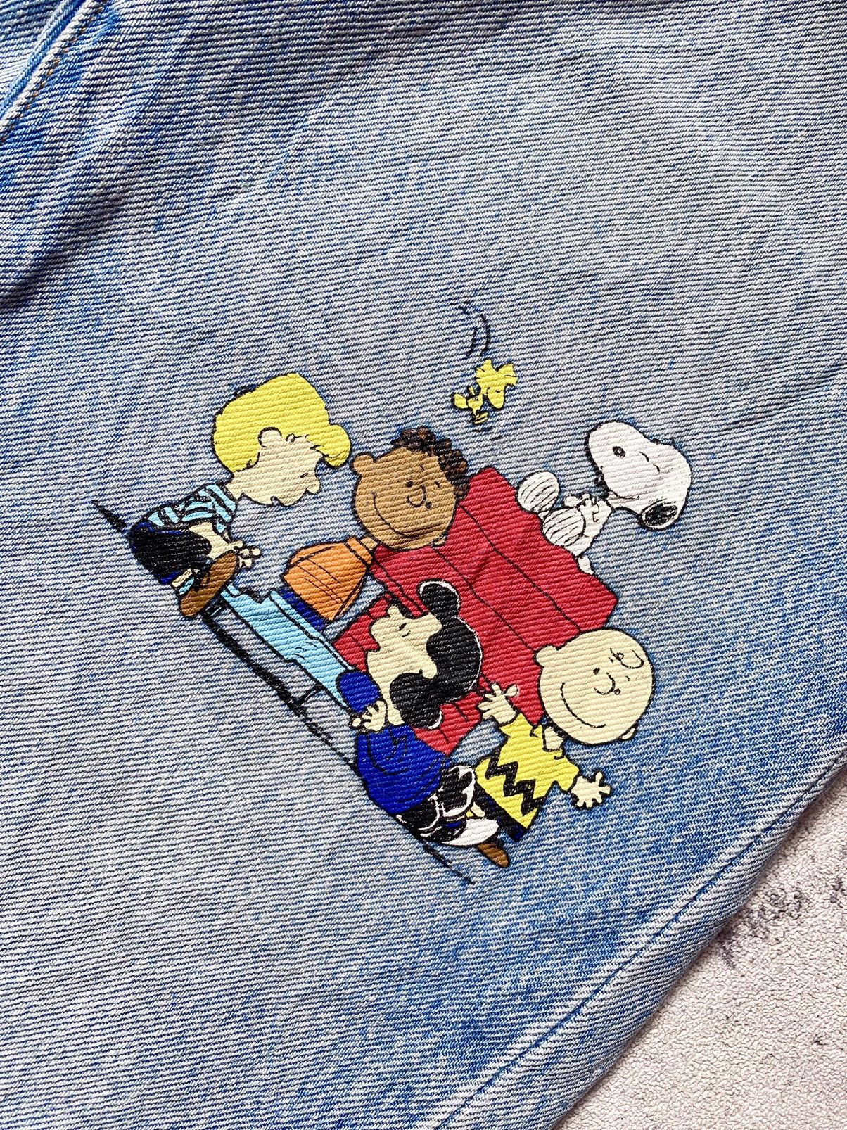 Levi's Levis 501 x Peanuts Snoopy Light Blue Jeans Size 28" / US 6 / IT 42 - 10 Thumbnail