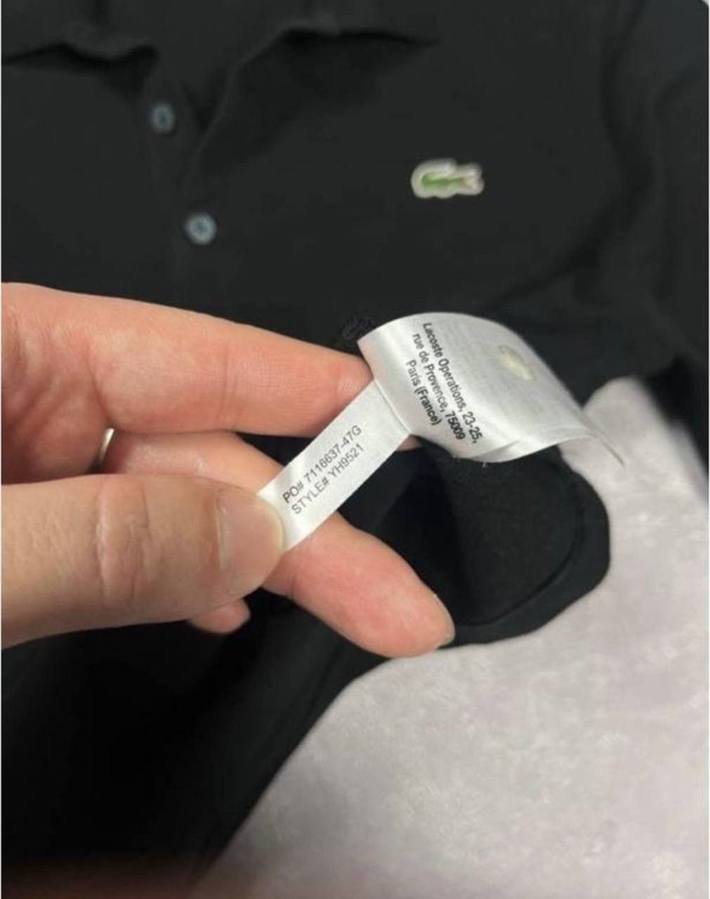 Lacoste Lacoste Black Long Sleeve Polo Shirt – Size M Size US M / EU 48-50 / 2 - 4 Thumbnail