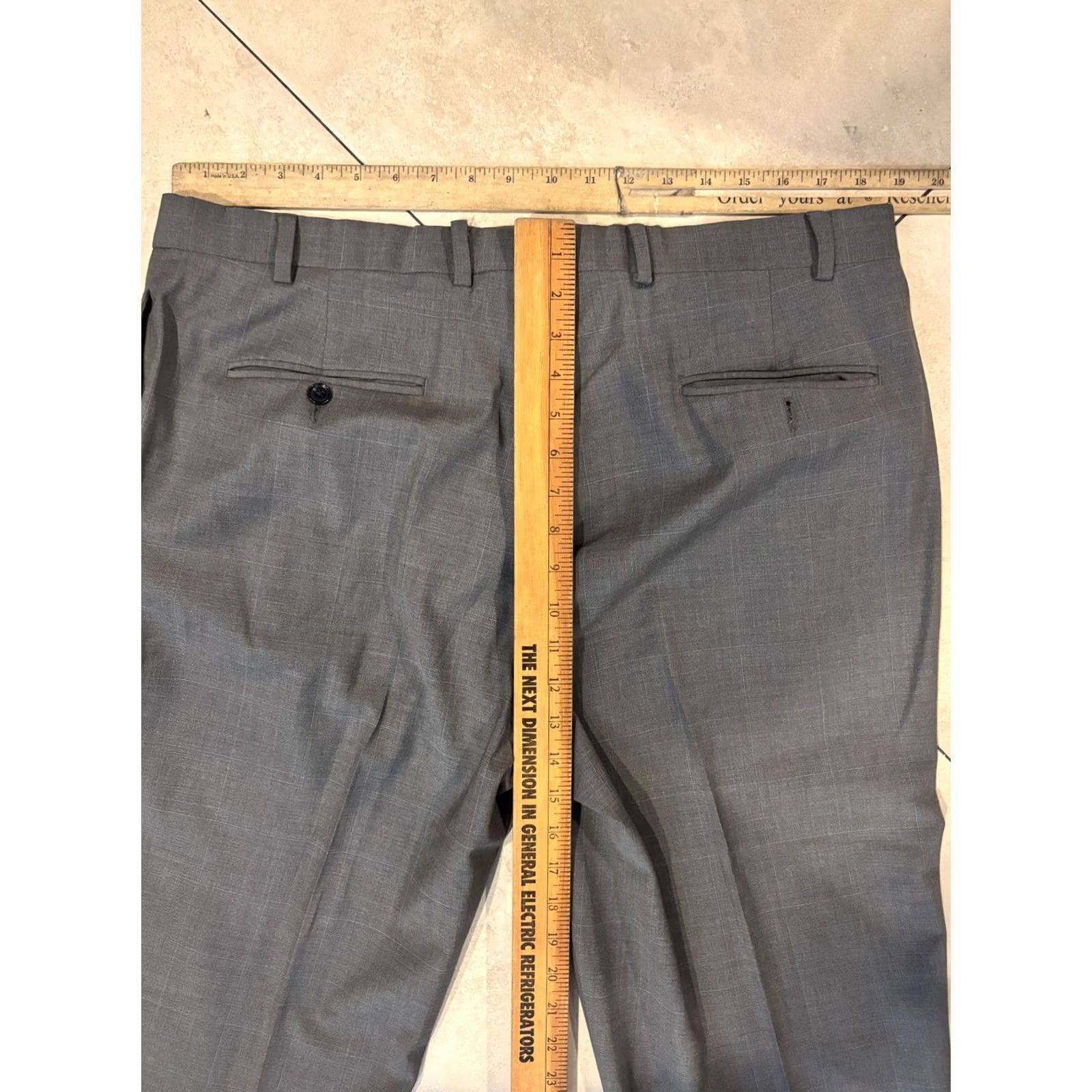 Brooks Brothers Brooks Brothers Dress Pants Mens 40x31 Gray Plaid Wool Lined Flat Front Business Size US 40 / EU 56 - 6 Thumbnail
