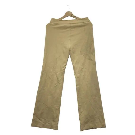 Vintage Vtg ELLE PARIS PLANETE Beige Minimalist Design Casual Pant Size 28" / US 6 / IT 42 - 2 Thumbnail