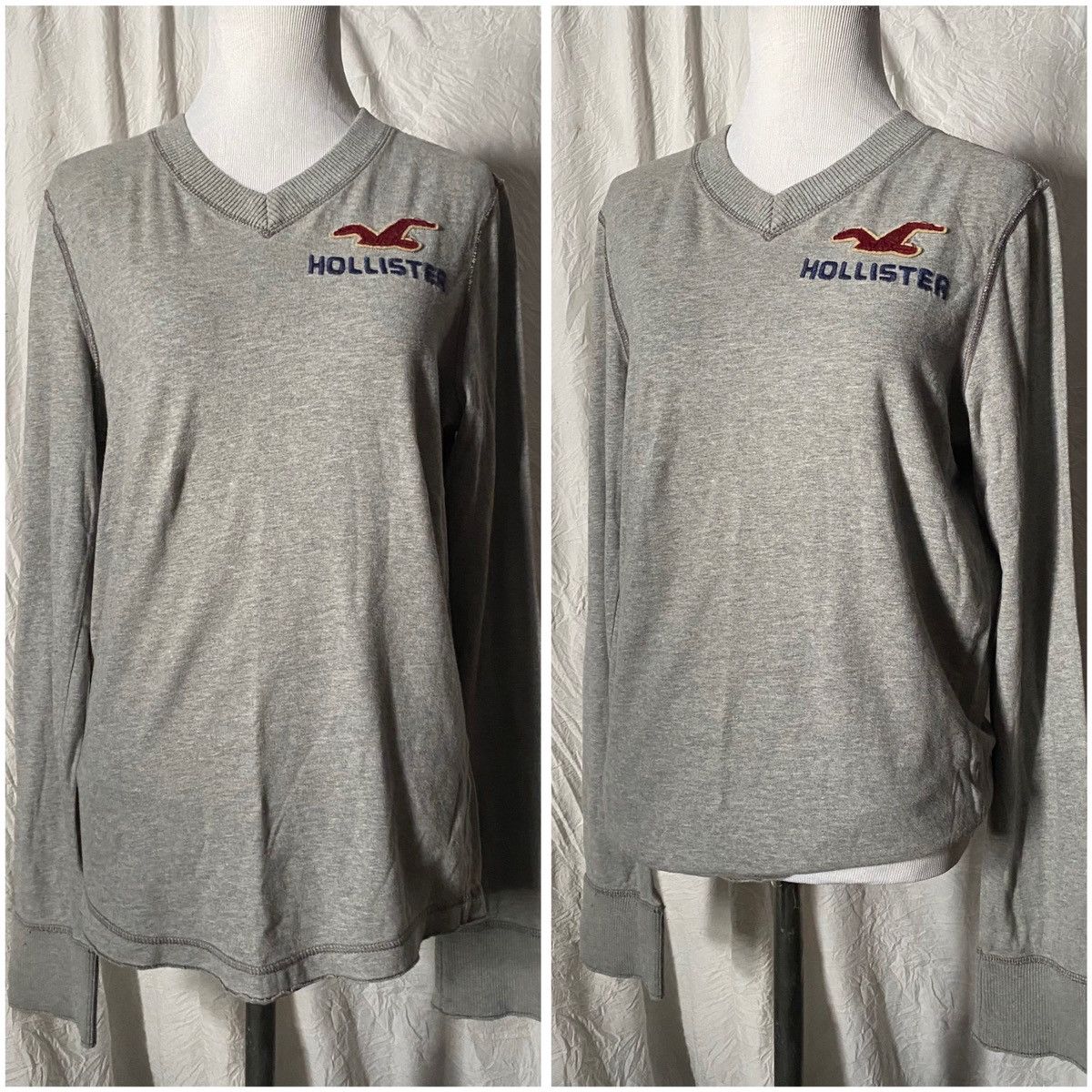 Hollister Y2K, HCO, Unisex, Lightweight, V-Neck Pullover Sweater Size US S / EU 44-46 / 1 - 9 Thumbnail