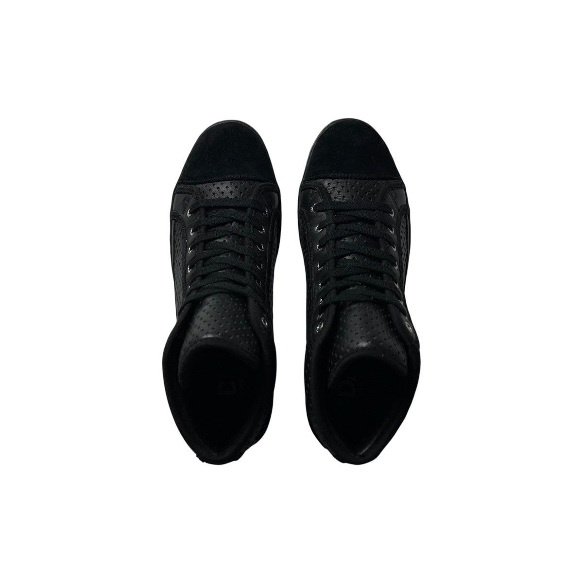 Dolce & Gabbana 2000s Dolce & Gabbana Perforated Hi-Top Court Sneakers Size US 8 / EU 41 - 6 Thumbnail