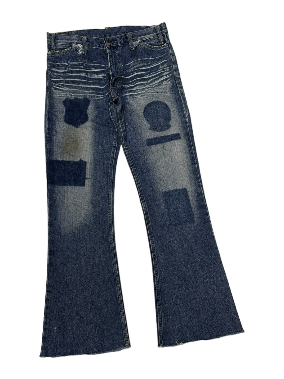 Levi's × Vintage 🔥Vintage Levis 646 Orange Tab Flare Jeans Distressed Denim Size US 32 / EU 48 - 4 Thumbnail