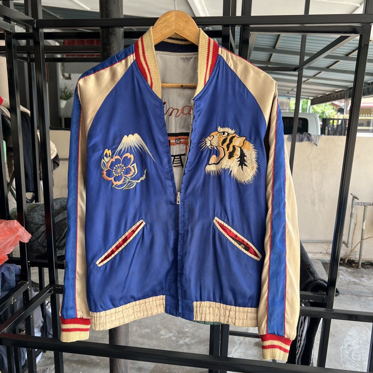 Tailor Toyo 🔥 Vintage Tailor Toyo Reversible Sukajan Souvenir jacket Size US M / EU 48-50 / 2 - 13 Thumbnail
