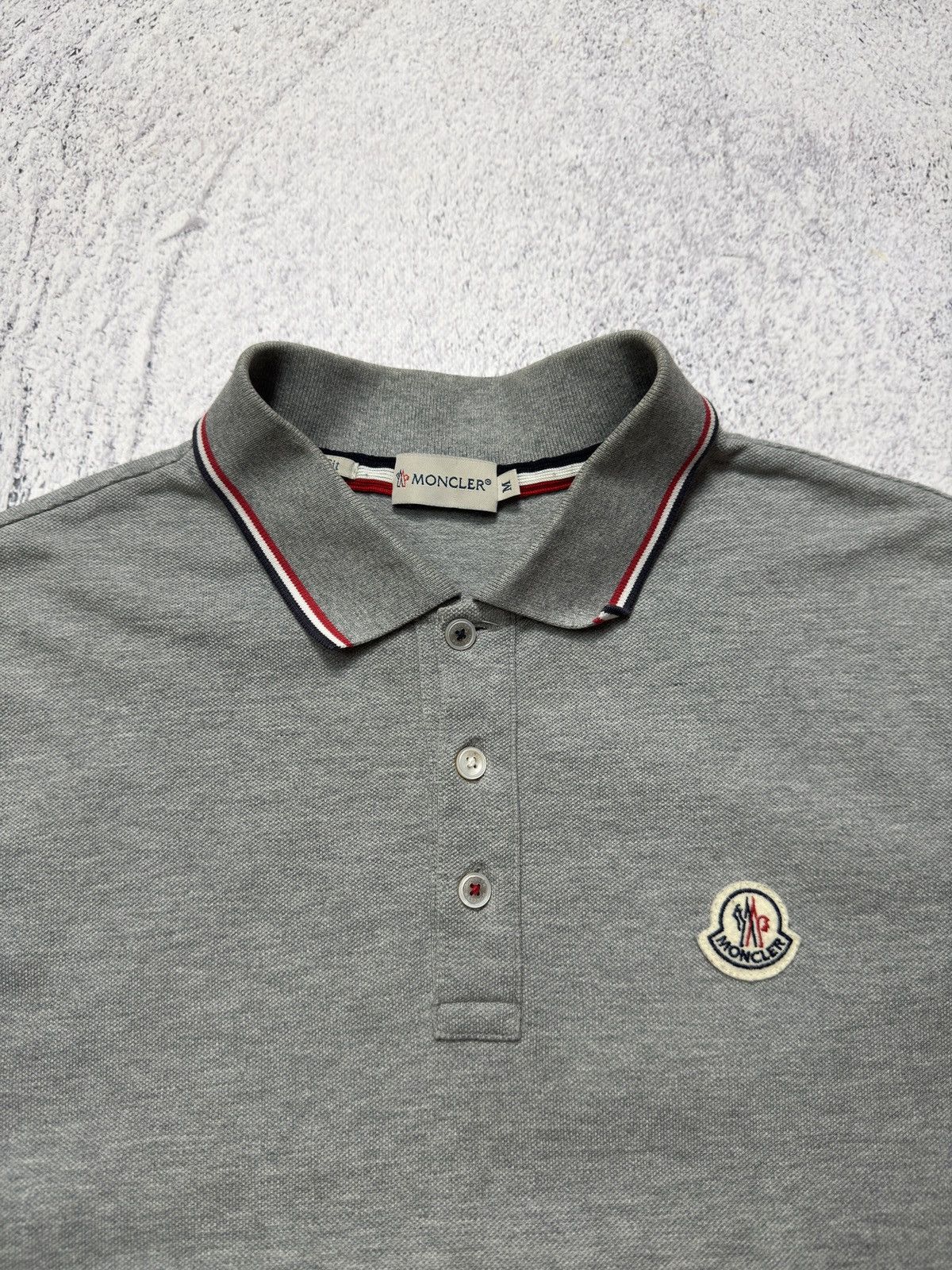 Moncler Moncler Maglia Polo Manica Corta Shirt Old Money Style Sz M Size US M / EU 48-50 / 2 - 5 Thumbnail