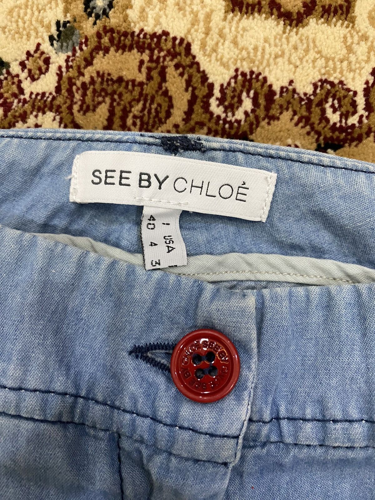See by Chloe See by Chloe Wide Leg Jean Size 27" / US 4 / IT 40 - 13 Thumbnail