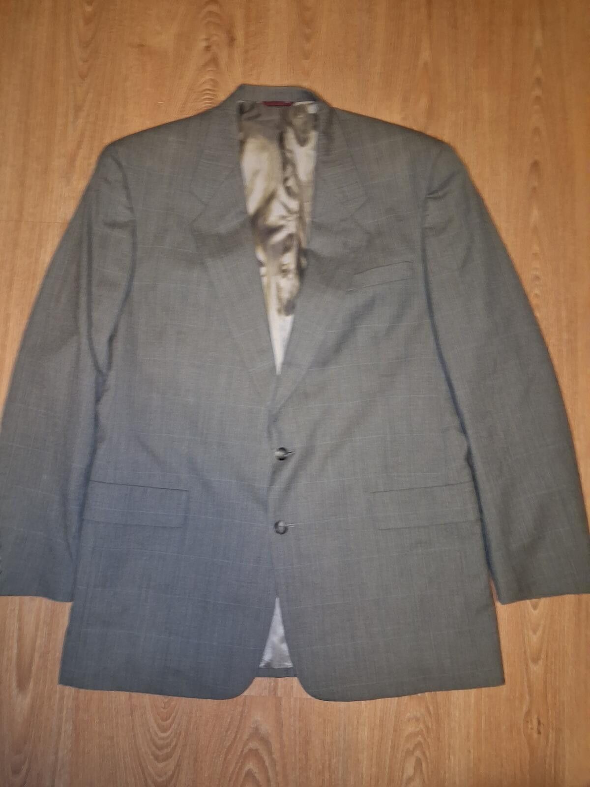 Hart Schaffner Marx Hart Schaffner Marx Sport Coat Mens 46XL Gray Plaid Wool Size 46L - 1 Thumbnail