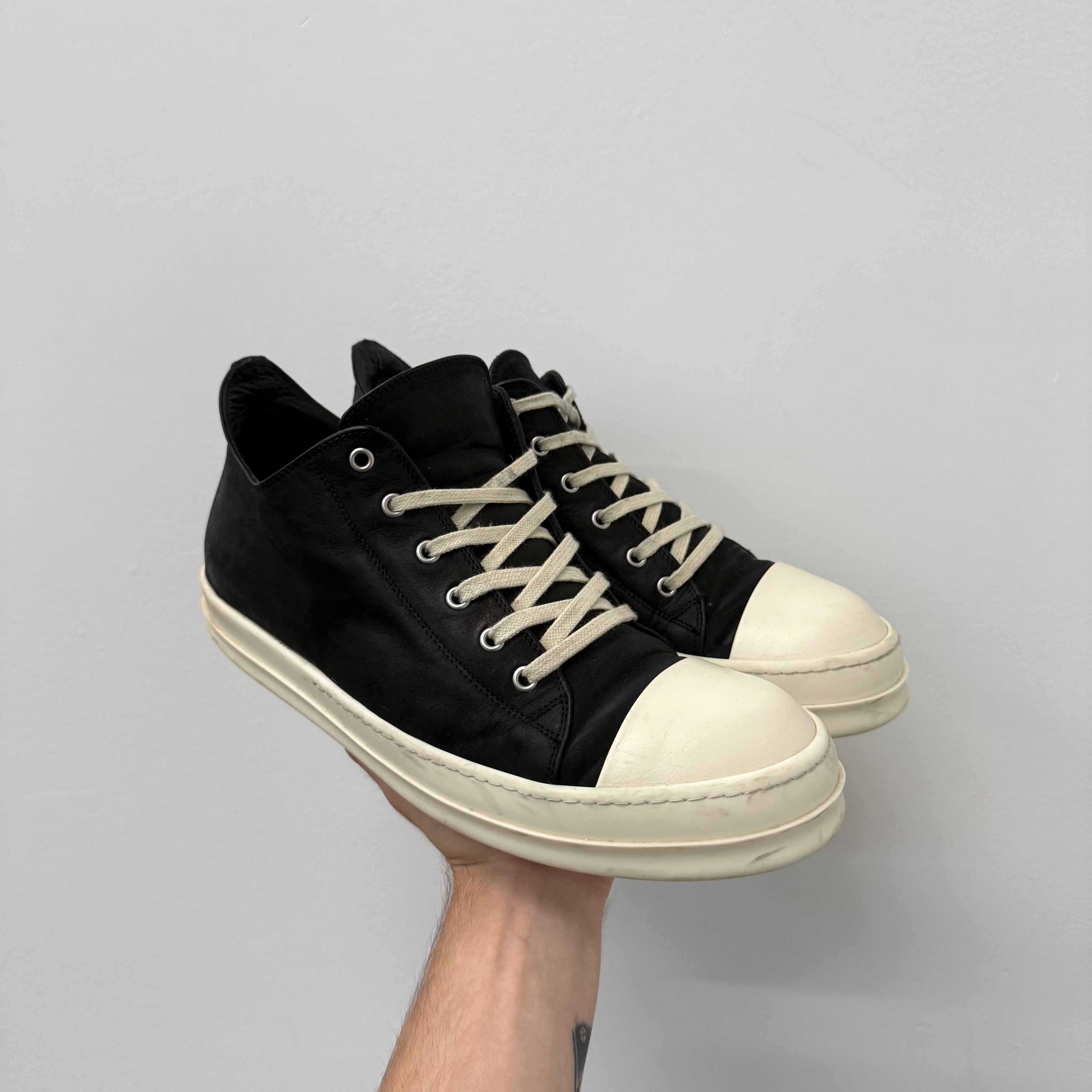 Rick Owens Rick Owens Mainline Ramone Leather Sneakers - Size 45 Size US 12 / EU 45 - 1 Thumbnail