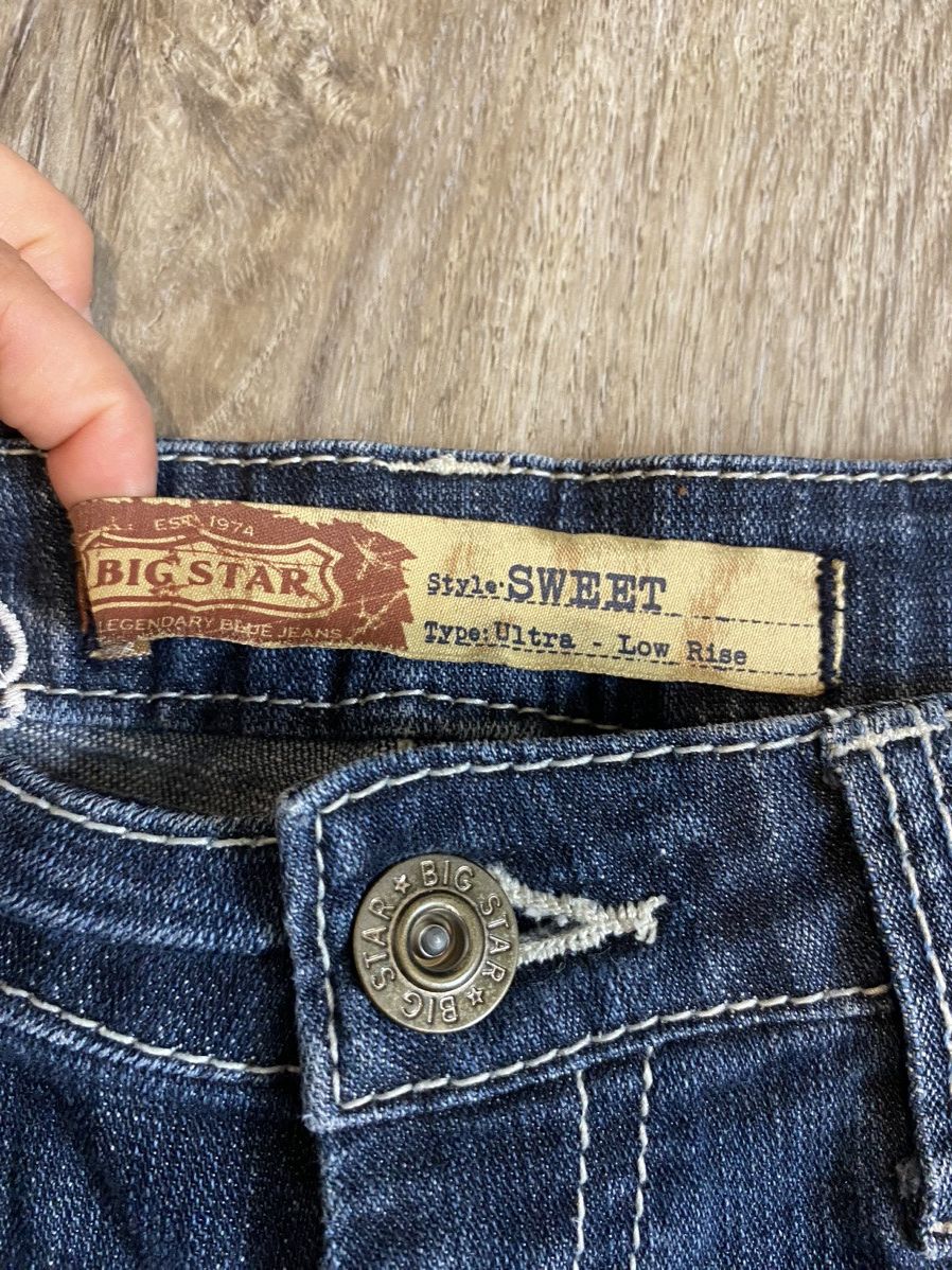 Big Star Grey Star Ultra Low Rise Shorts Size 28" / US 6 / IT 42 - 5 Thumbnail
