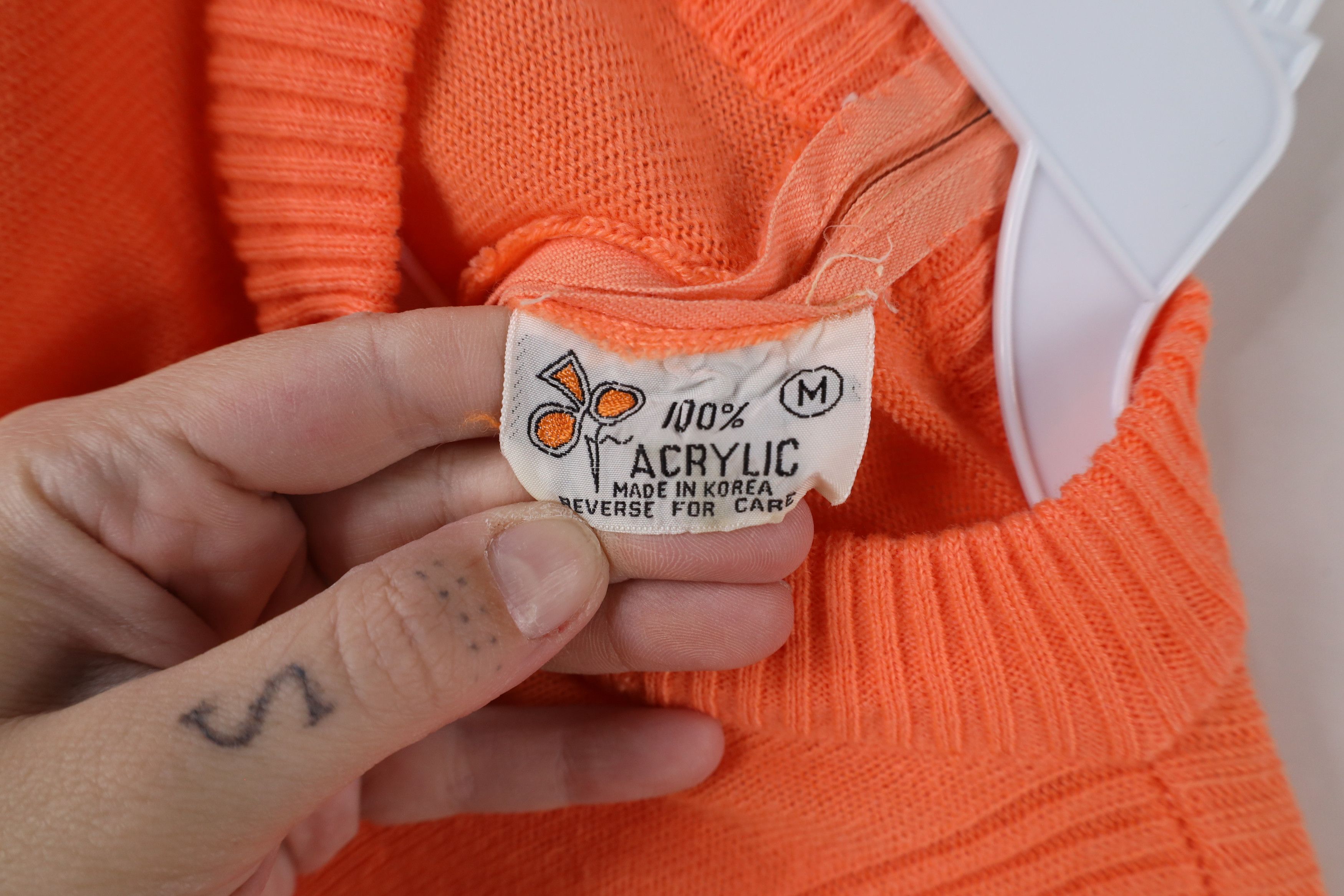 Vintage Vintage 70s Streetwear Ribbed Knit Back Zip Sweater Size M / US 6-8 / IT 42-44 - 8 Thumbnail