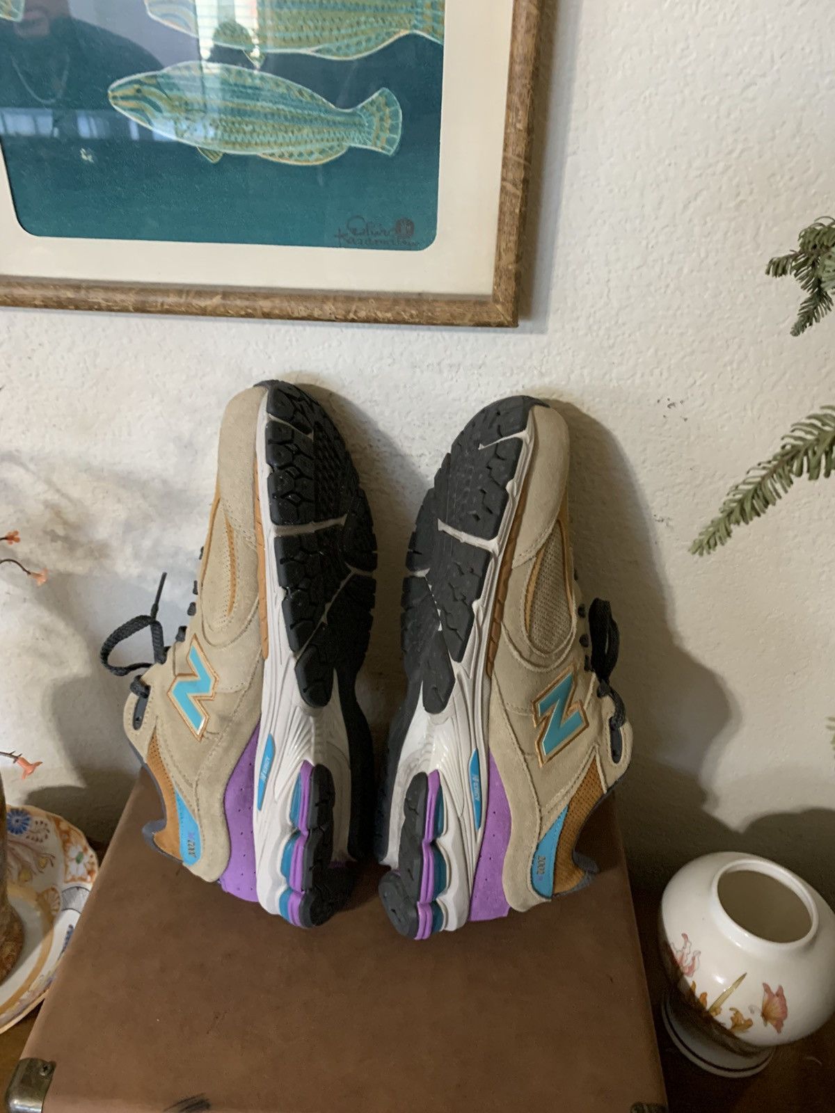 J.Crew × New Balance J Crew x New Balance 2002R sneakers Rain cloud/prism purple Size US 13 / EU 46 - 9 Thumbnail