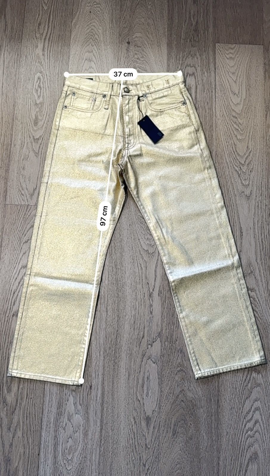 R13 R13 BOYFRIEND JEAN GOLD INDIGO Size 26" / US 2 / IT 38 - 7 Thumbnail