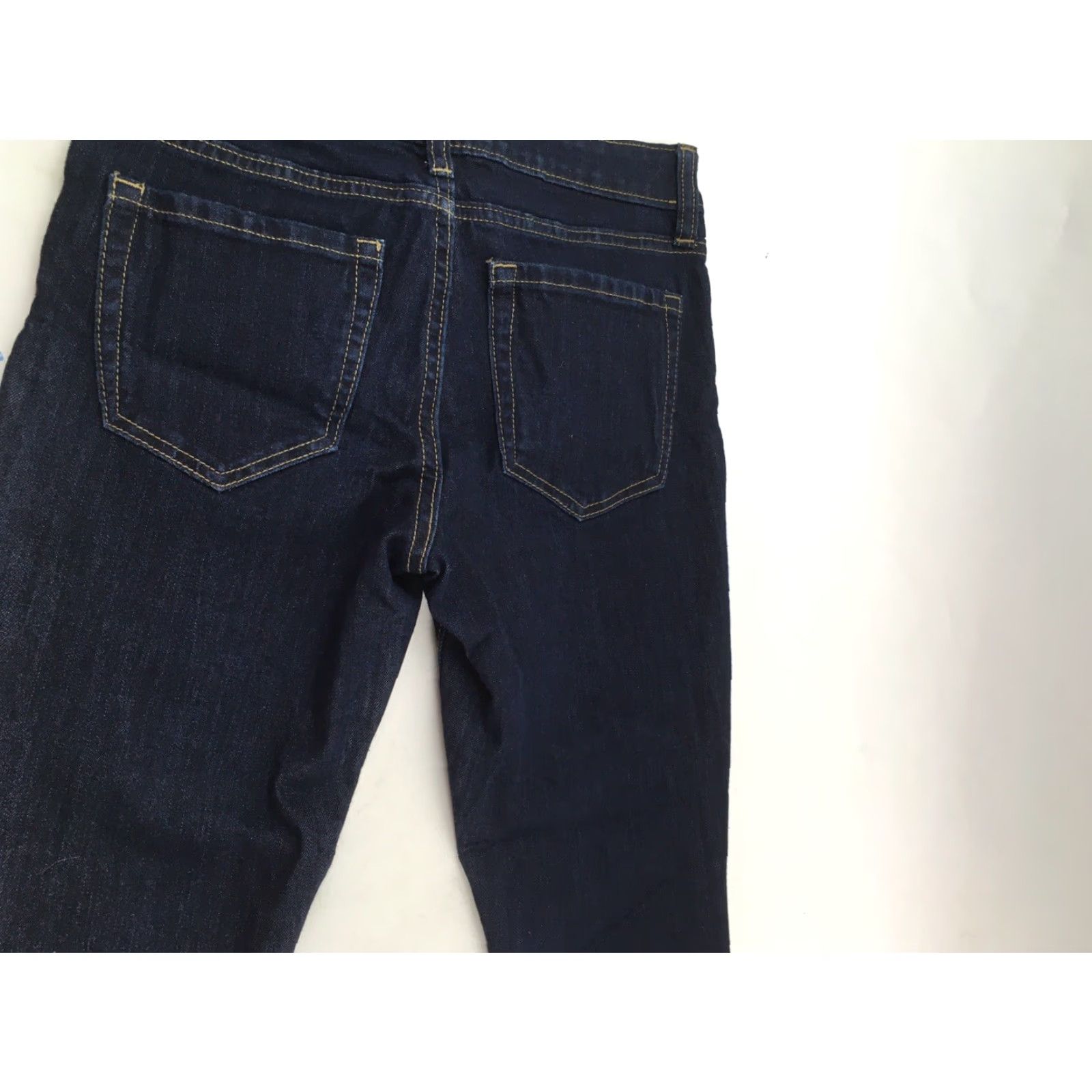 Gap Gap Jeans Size 0/25 Dark Wash Denim Mid Rise Stretchy Watch Pocket Womens Jeans Size 27" / US 4 / IT 40 - 4 Thumbnail