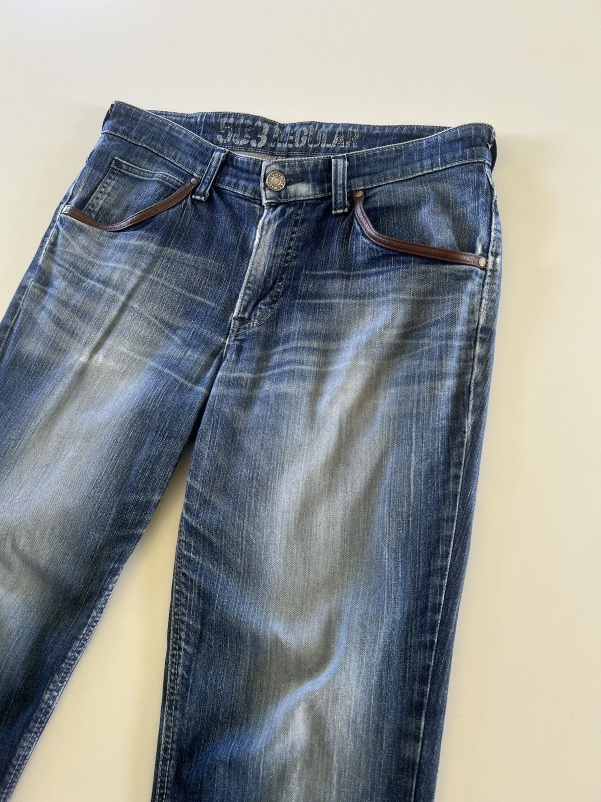 Edwin Edwin Distress Denim Jeans Size 36" Size US 36 / EU 52 - 3 Thumbnail