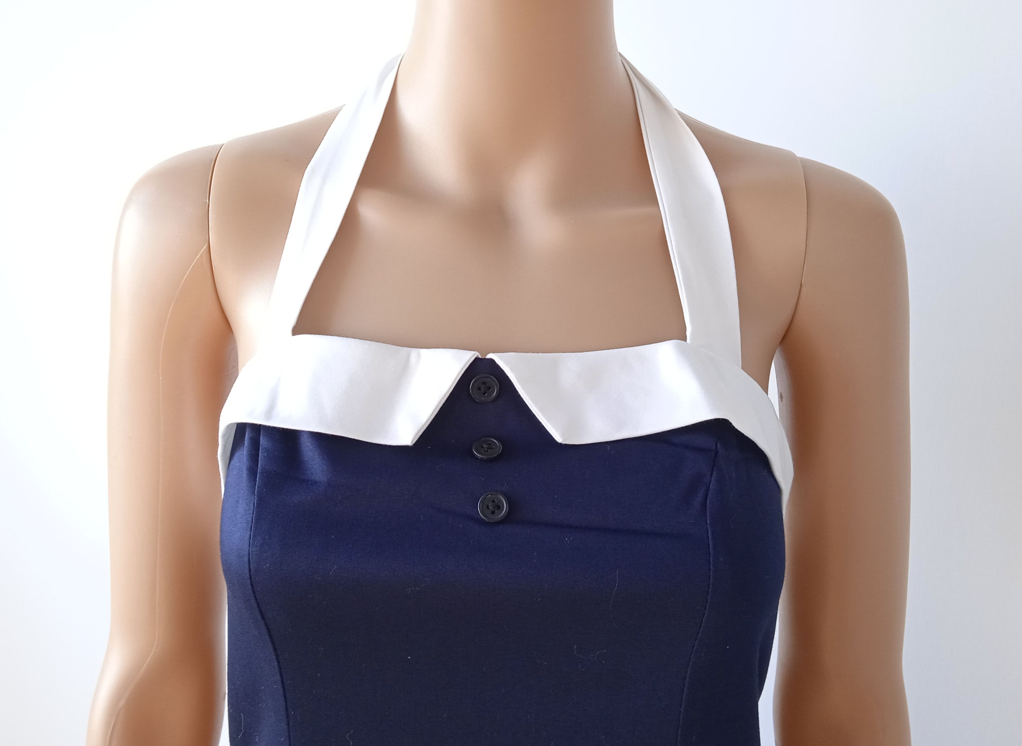 Other Women dress Dark Blue Strapless Hanging Neck dress Size M / US 6-8 / IT 42-44 - 3 Thumbnail