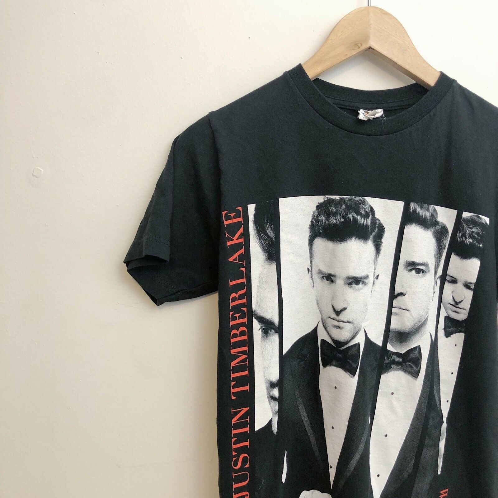 Band Tees × Vintage 2013 Justin Timberlake World Tour Merch T-Shirt Size US S / EU 44-46 / 1 - 2 Thumbnail