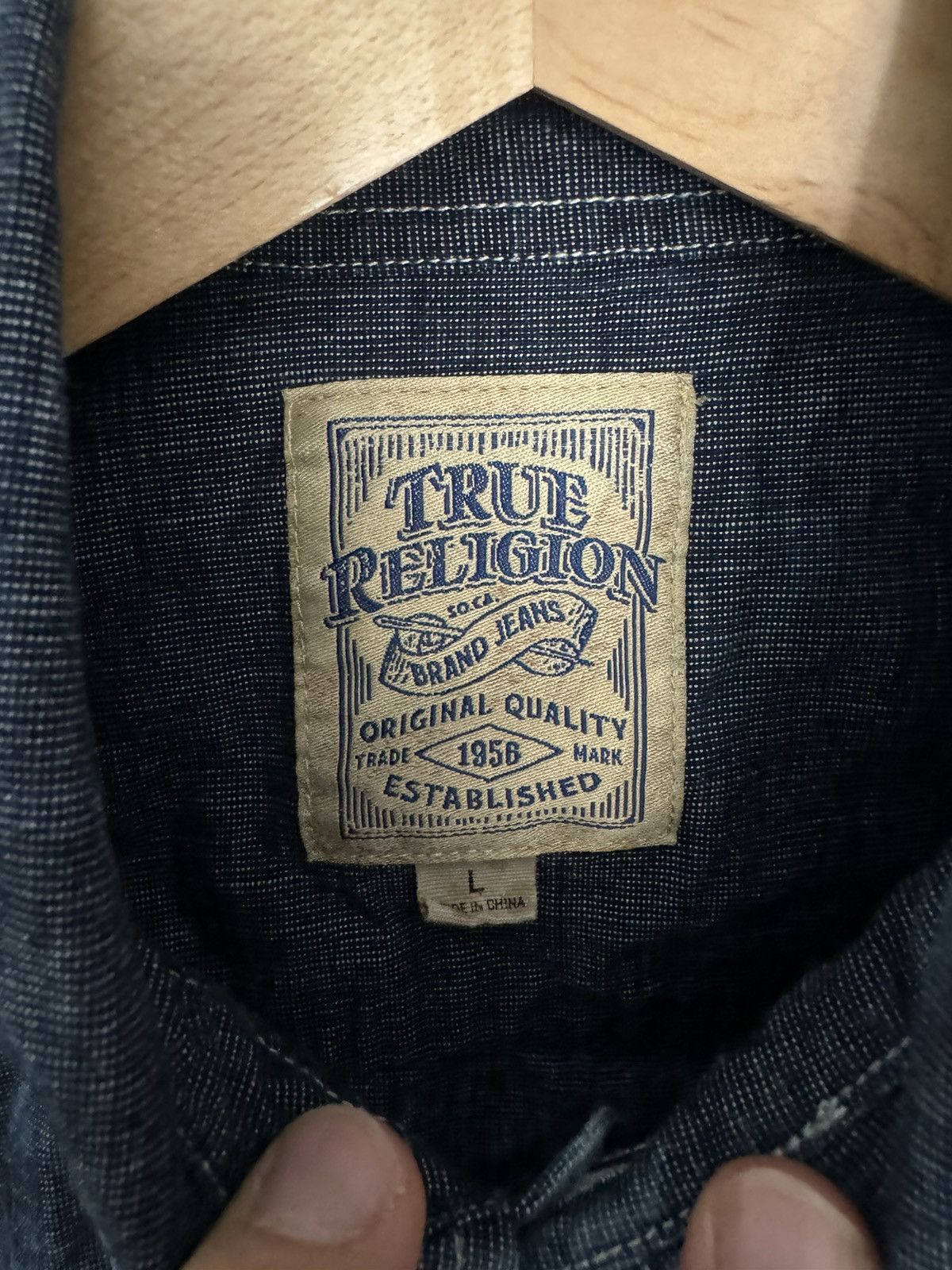 Japanese Brand × True Religion × Vintage True Religion Dyed Shirt Size US L / EU 52-54 / 3 - 2 Thumbnail