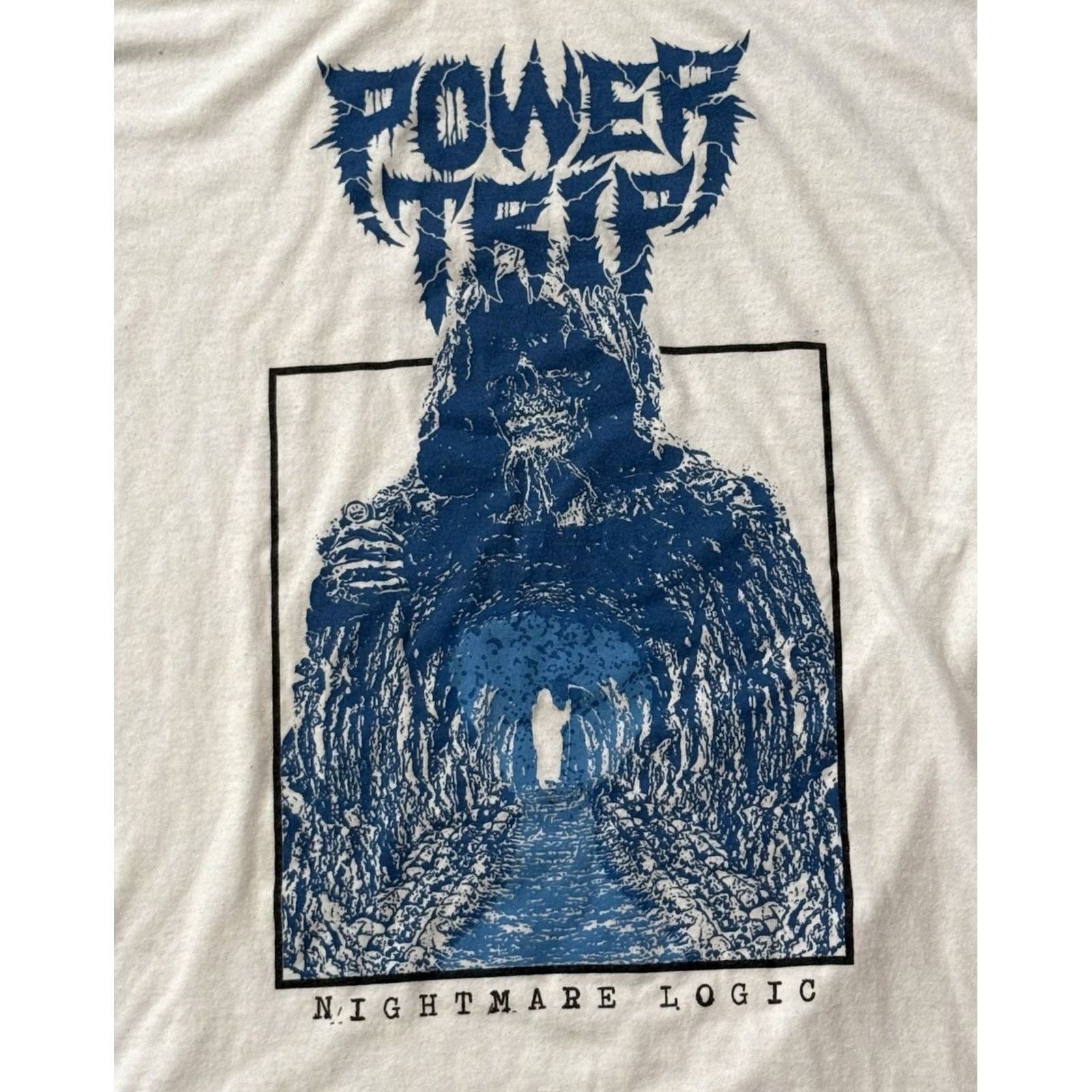 Hanes VINTAGE Power Trip Nightmage Logic Album Promo Shirt Large Thrash Creep Records Hanes Size US L / EU 52-54 / 3 - 3 Thumbnail