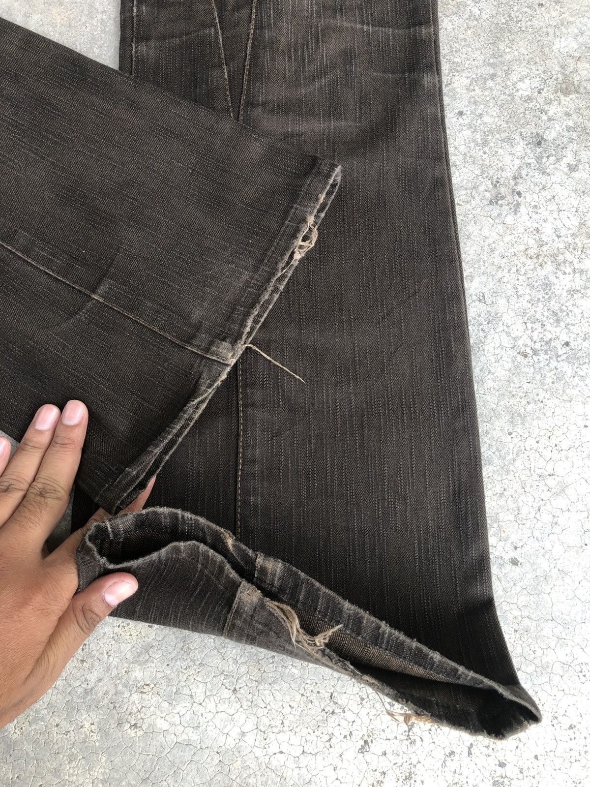If Six Was Nine Semantic Design Flared Jeans Distressed Jeans Size US 31 - 13 Thumbnail