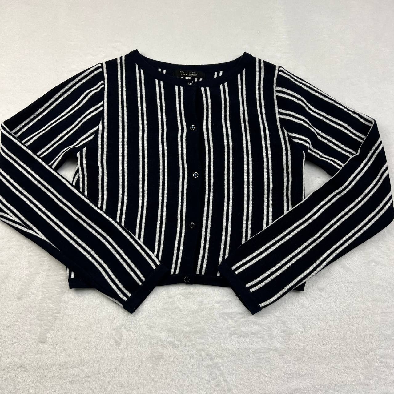 Other Coco Deal Sweater Women 2 Striped Cardigan Button Down Size XS / US 0-2 / IT 36-38 - 1 Thumbnail