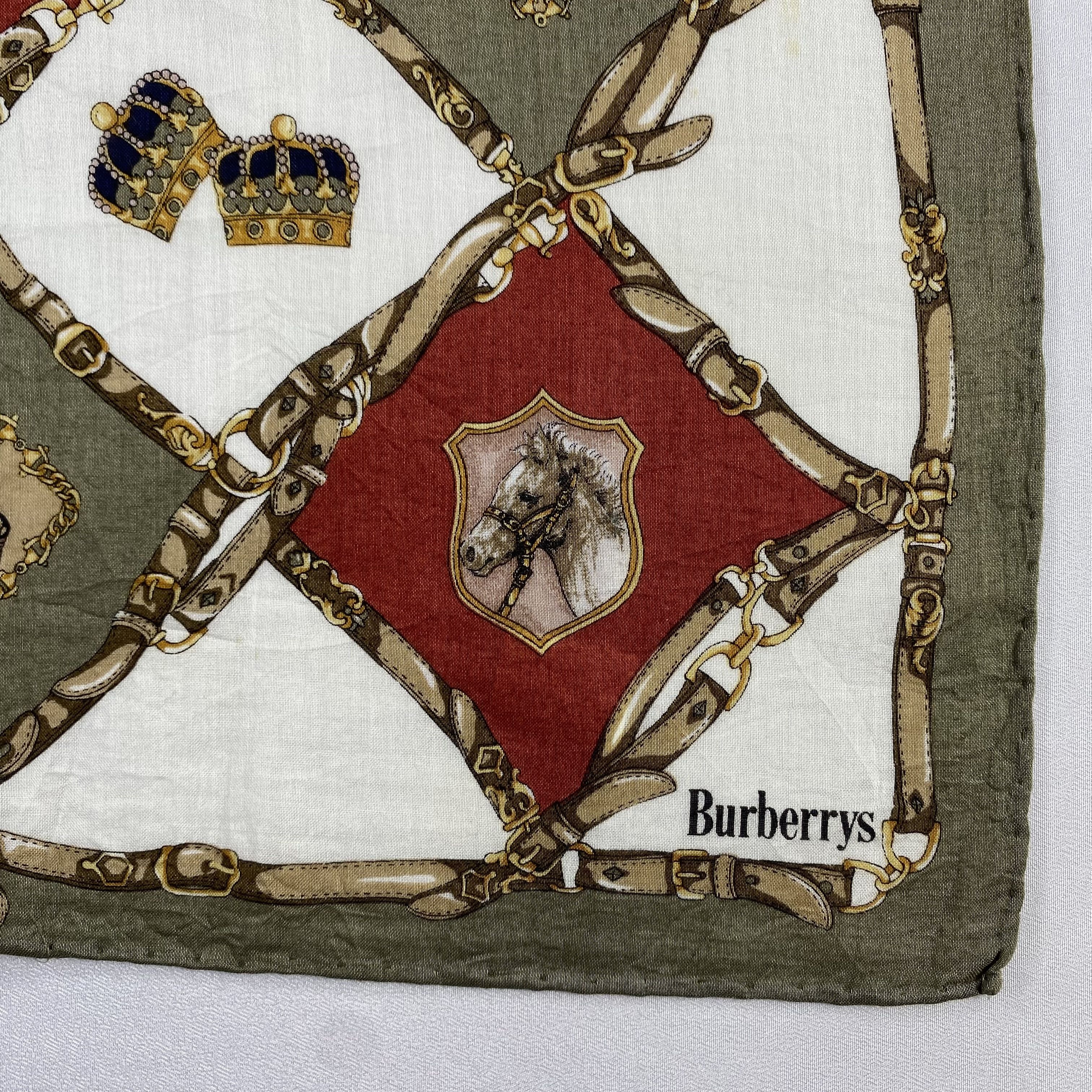 Burberry × Vintage Burberry Handkerchief / Neckerchief / Bandana-P1454 Size ONE SIZE - 3 Thumbnail