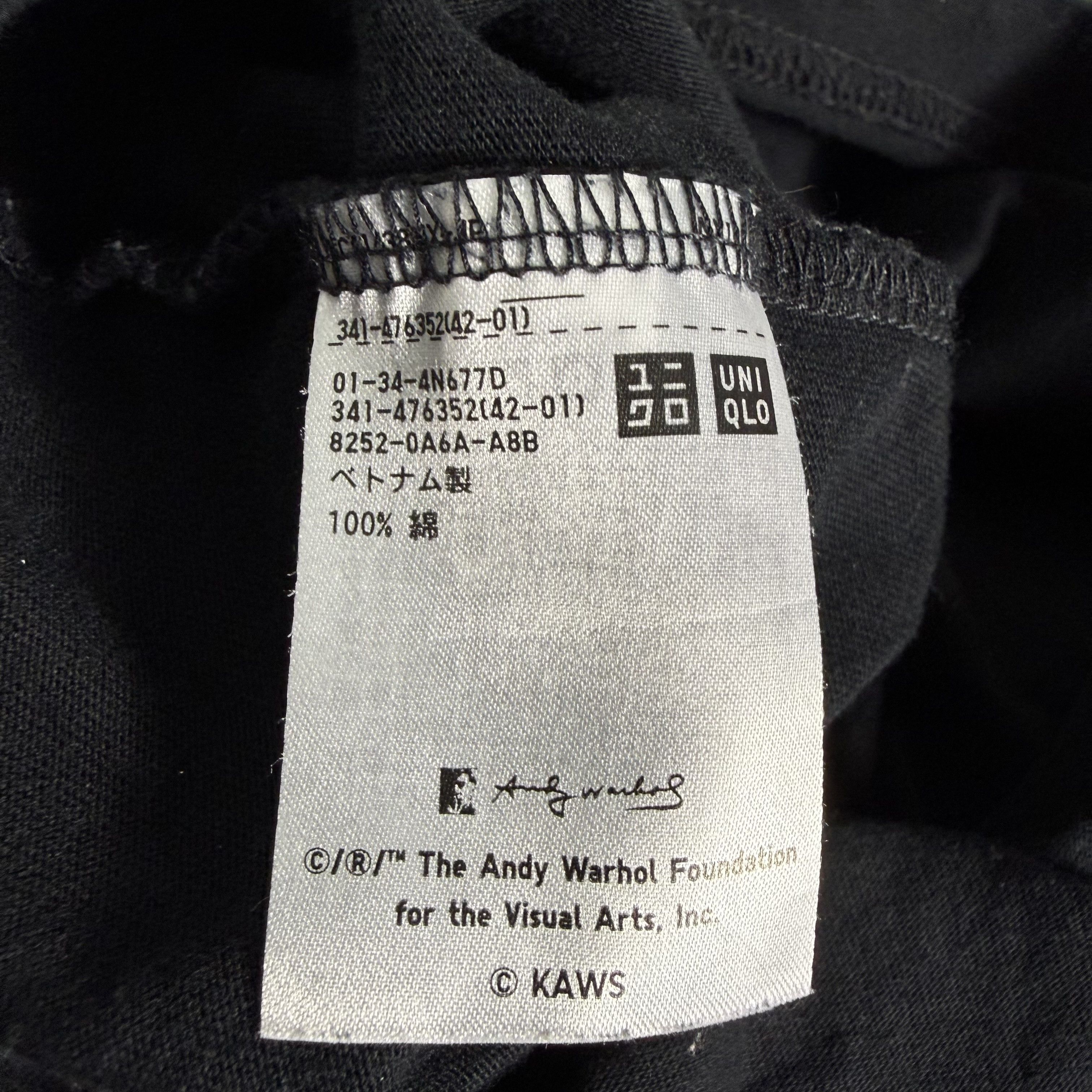 Andy Warhol × Kaws × Uniqlo 🔥RARE🔥Uniqlo x Kaws x Andy Warhol Spellout T-shirt Size US M / EU 48-50 / 2 - 6 Thumbnail