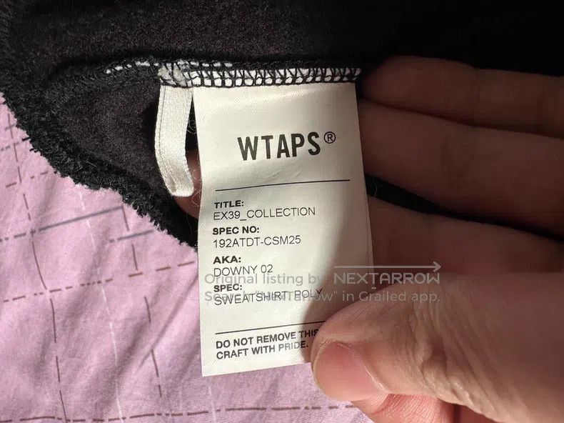 Wtaps Wtaps Sherpa Fleece Embroidered Hoodie Size US L / EU 52-54 / 3 - 4 Thumbnail