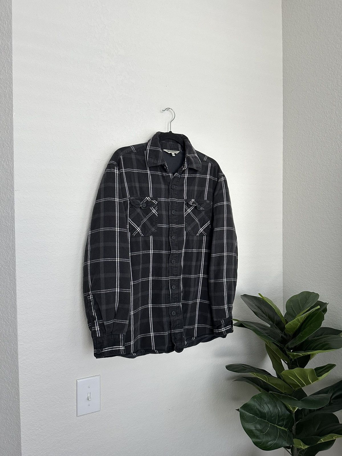Vintage × Windriver WindRiver Lined Flannel M Black Plaid Jacket Size US M / EU 48-50 / 2 - 3 Thumbnail