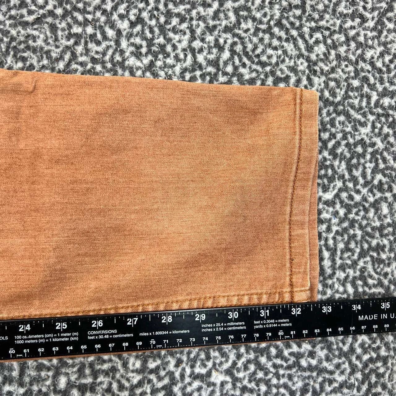 Other Footprint Manufacture Jeans Men 36x33 Brown Denim Pants Size US 36 / EU 52 - 5 Thumbnail