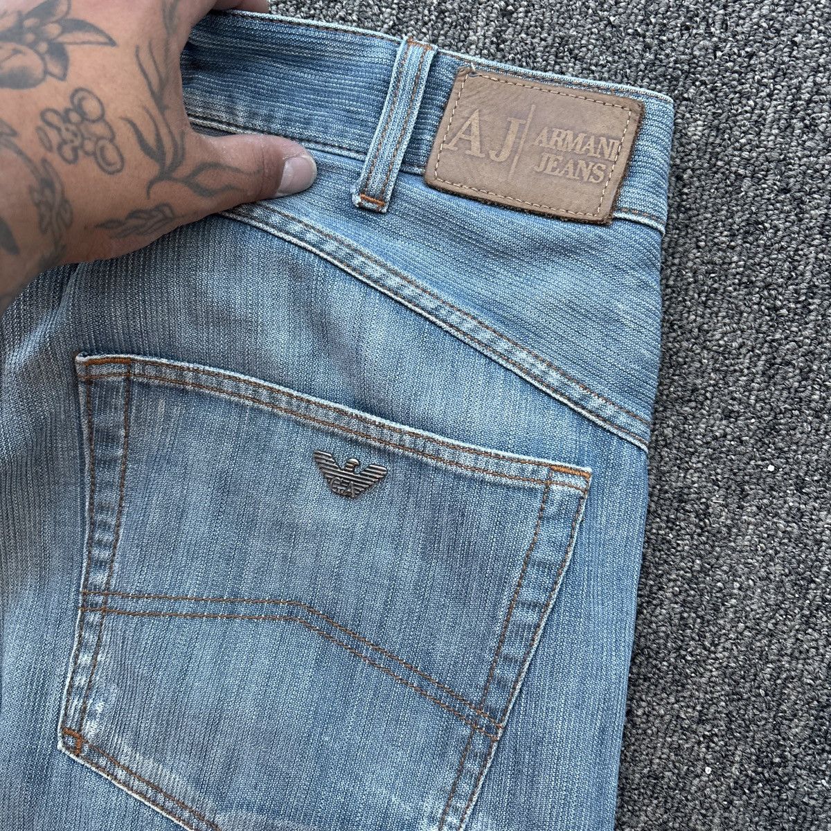Armani Exchange Vibtage Blue Armani jeans Size US 35 - 3 Thumbnail