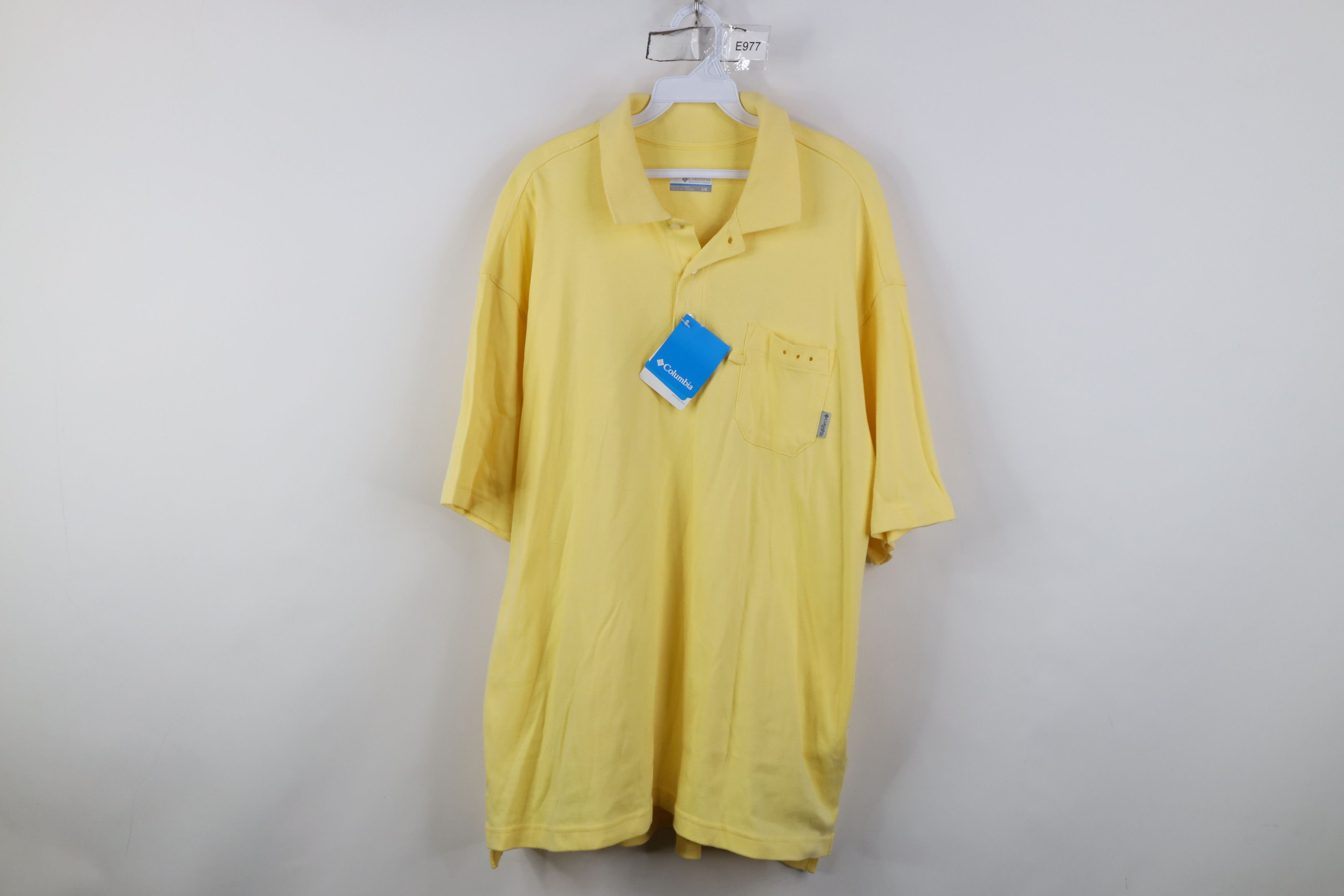 Columbia New Columbia PFG Knit Collared Fishing Polo Shirt Yellow Size US L / EU 52-54 / 3 - 1 Thumbnail