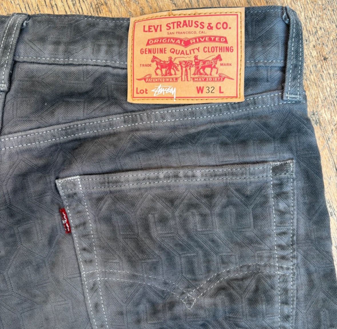 Levi's × Stussy Stussy x Levi’s jacquard jeans Size US 32 / EU 48 - 3 Thumbnail