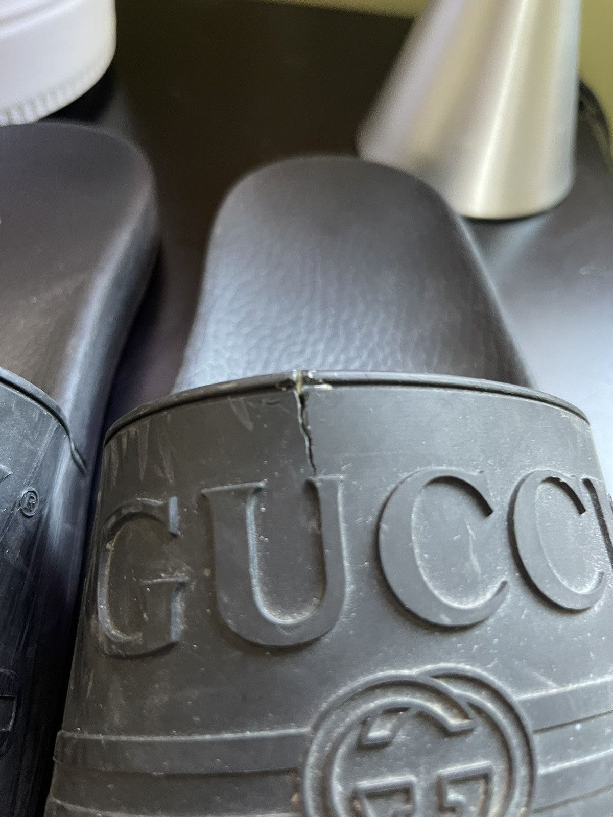 Gucci Gucci Big Logo Slides Size US 9 / EU 42 - 4 Thumbnail