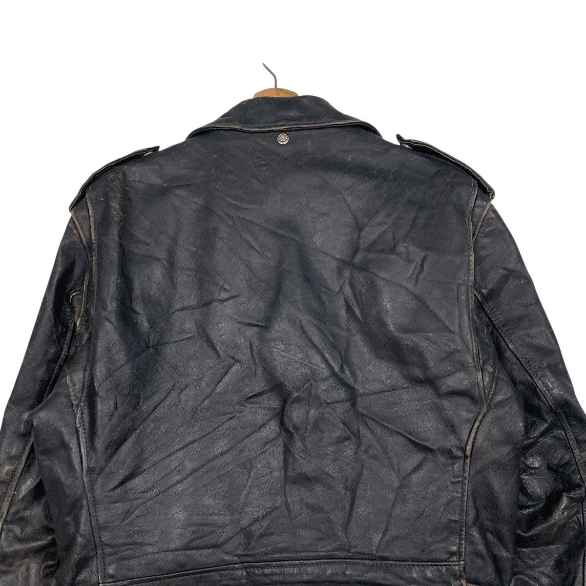 Schott Vtg 80s Schott Perfecto Double Colar Biker Leather Jacket Size US M / EU 48-50 / 2 - 8 Thumbnail