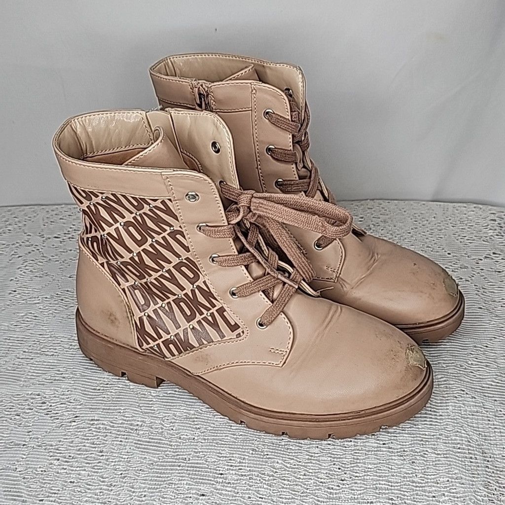 DKNY DKNY Stassi Milly original logo zip up ankle boots sz 5.5 Size US 5.5 / IT 35.5 - 1 Thumbnail