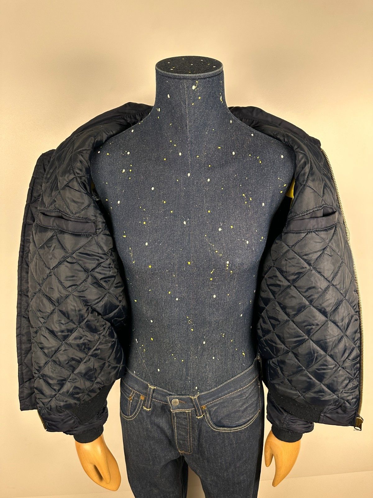 Other Flyers MA2 Cold Weather Jacket USAF Air Force Nylon Navy L Size US L / EU 52-54 / 3 - 7 Thumbnail