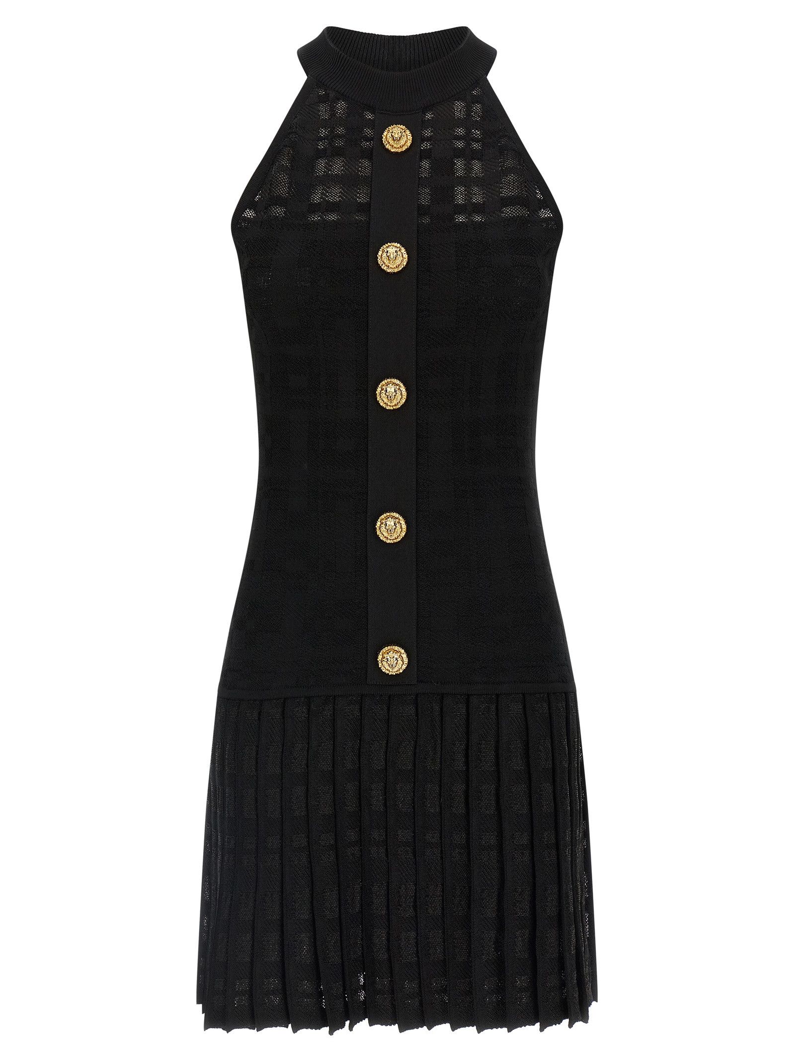 Balmain Tartan Knit Dress Size M / US 6-8 / IT 42-44 - 1 Thumbnail