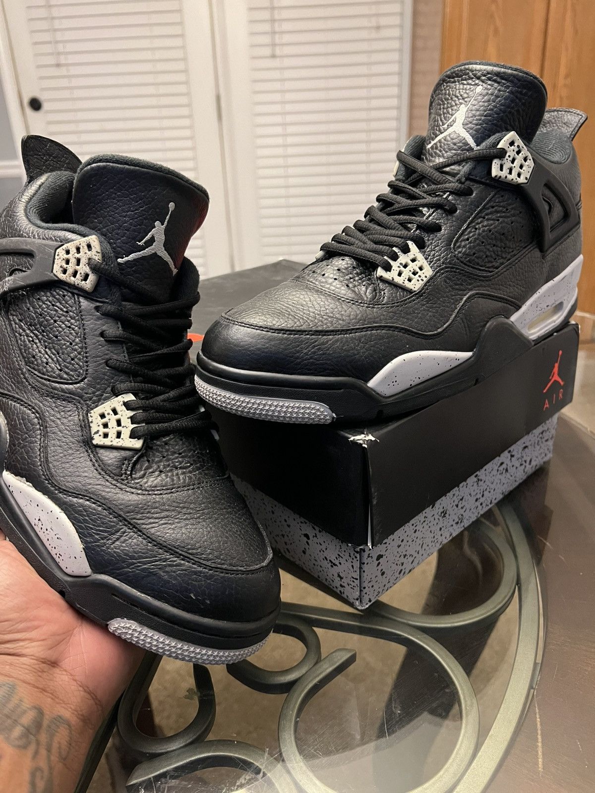 Jordan Brand Jordan 4 Retro Oreo Size US 13 / EU 46 - 1 Thumbnail