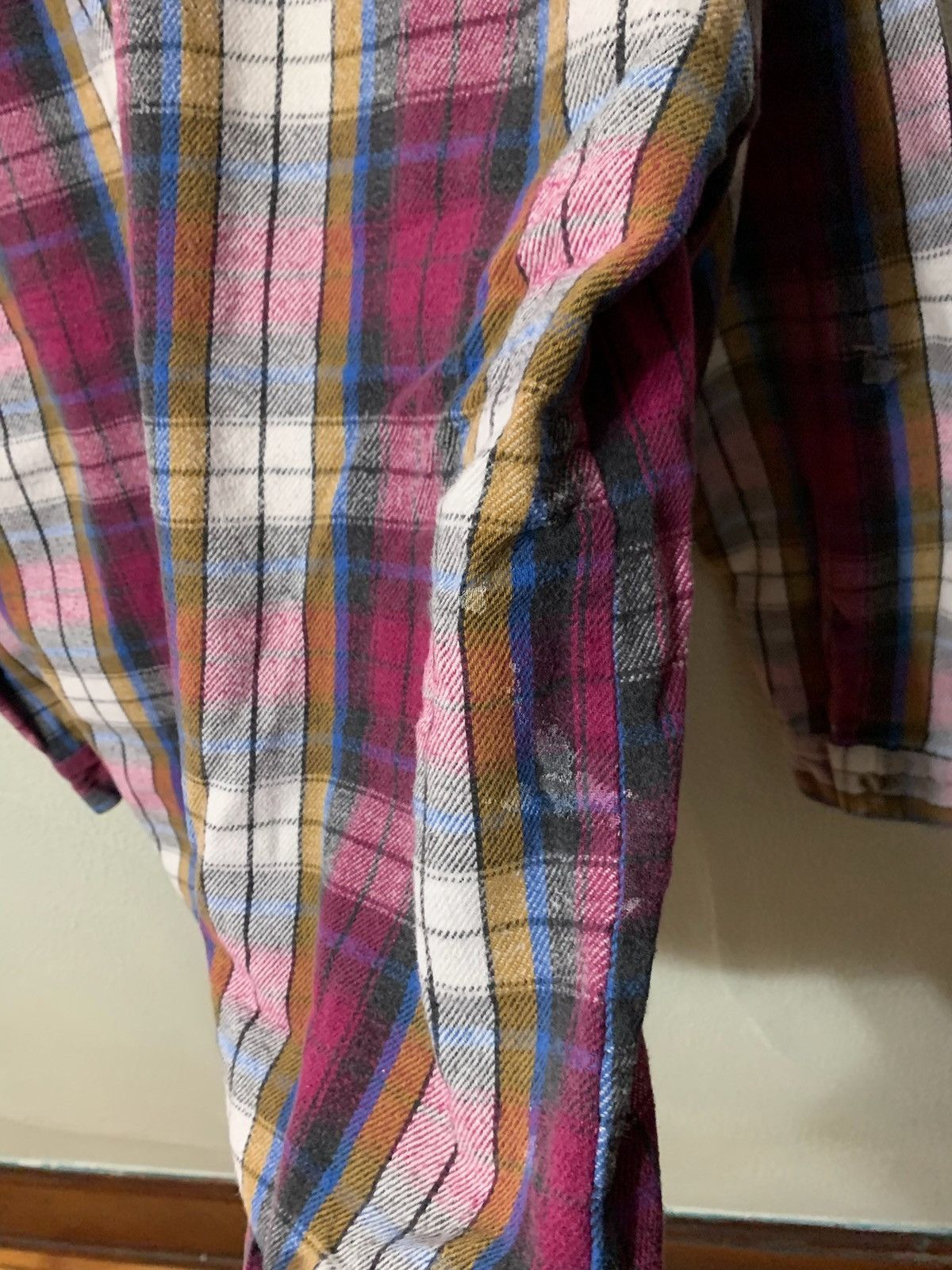 Vintage Vintage Flannel 1980s Five Brother Paint Distressed Flannel Shirt Size US L / EU 52-54 / 3 - 1 Thumbnail